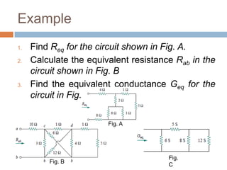 PARALLEL RESISTORS AND CURRENT DIVISIONDivide both the numerator and denominator by R1R2In general, if a current divider has N conductors (G1,G2, . . . , GN) in parallel with the source current i, the nth conductor (Gn) will have current:
