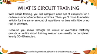 Circuit Session Example CIRCUIT TRAINING a part of physical raining program.pptx