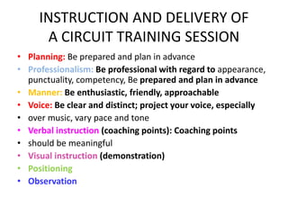 Circuit training ppt [autosaved] | PPTX