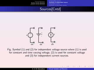 Circuit variables and elements | PDF