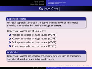 Circuit variables and elements | PDF