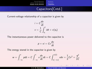 Circuit variables and elements | PDF