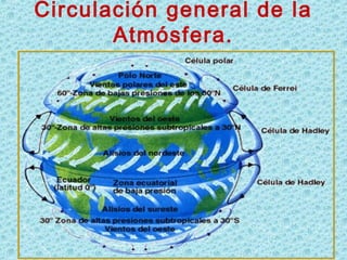 Circulación general de la
Atmósfera.
 