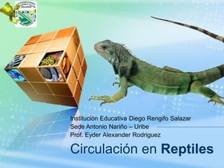 LOGO
Circulación en Reptiles
Institución Educativa Diego Rengifo Salazar
Sede Antonio Nariño – Uribe
Prof. Eyder Alexander Rodriguez
 
