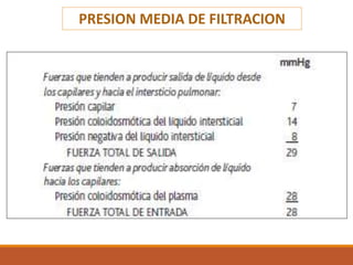 PRESION MEDIA DE FILTRACION
 