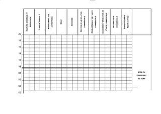 02
     04
          06
                                 08
                                            10
                                                 12
                                                      14
                                                           16
                                                                18
                                                                     20
                                                                          CULTURE GENERALE ET
                                                                               EXPRESSION




                                                                            LANGUE VIVANTE 1



                                                                             MANAGEMENT DES
                                                                               ENTREPRISES




                                                                                  DROIT




                                                                                ECONOMIE



                                                                          GESTION DE LA RELATION
                                                                              COMMERCIALE



                                                                      DEVELOPPEMENT DE L’UNITE
                                                                              COMMERCIALE



                                                                      MANAGEMENT ET GESTION DE

                                                                           L’UNITE COMMERCIALE



                                                                              INFORMATIQUE

                                                                              COMMERCIALE



                                                                             LANGUE VIVANTE
                                                                              FACULTATIVE 2
                                  VISA DU


           DU JURY
                     PRESIDENT
 