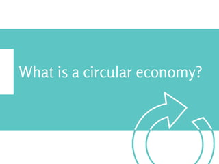 What is a circular economy?
 