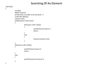 Circular linked list | PPTX | Programming Languages | Computing
