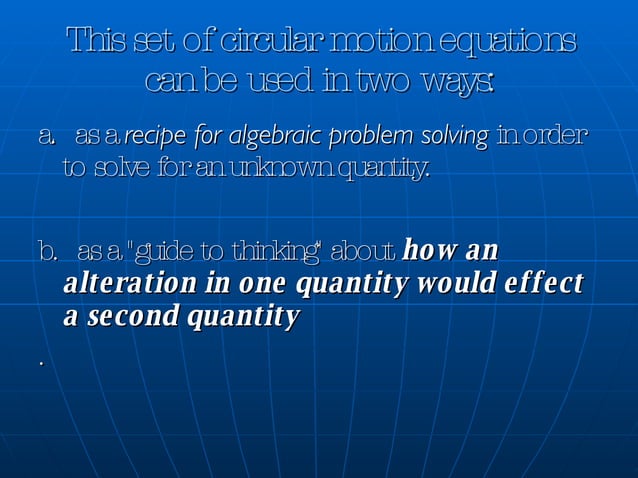 Circular Motion PPP | PPT | Physics | Science