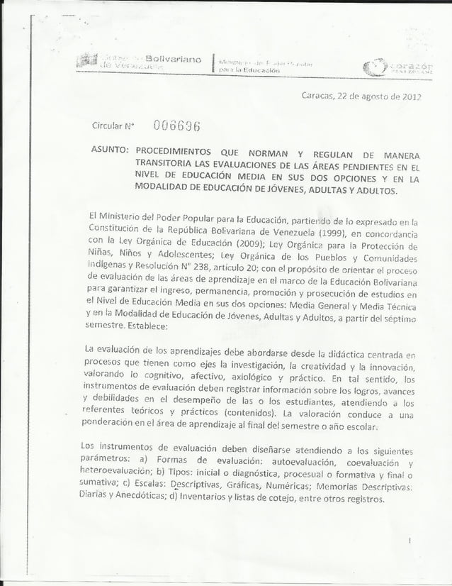 Circular 006696 | PDF
