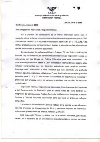 Circular 2 técnica