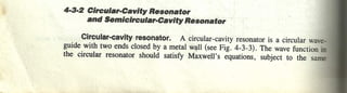 Circular and semicircular cavity resonator