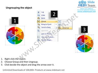 Circular arrows pointer 6 stages powerpoint templates 0712 | PDF
