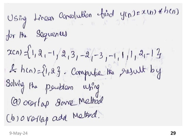 circular convolution and Linear convolution | PDF