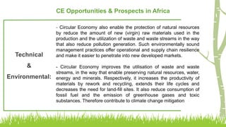 When Old is Gold: Circular Economy in Africa | PPTX
