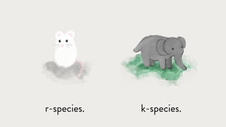 r-species. k-species.
 