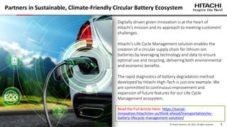 Circular Economy Innovations for EV Battery Traceability and Reporting ...