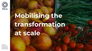 Mobilising the
transformation
at scale
 