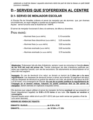 Circular informativa nº 3 llibre blau curs 2011 2012