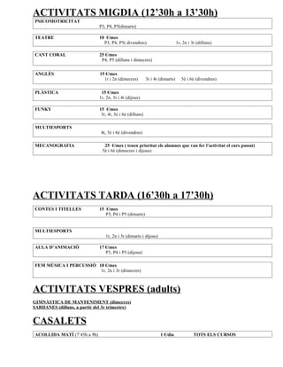 Circular informativa nº 3 llibre blau curs 2011 2012