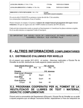 Circular informativa nº 3 llibre blau curs 2011 2012