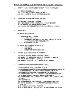 Circular informativa nº 3 llibre blau curs 2011 2012