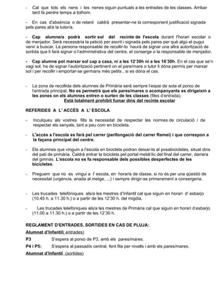 Circular informativa nº 3 llibre blau curs 2011 2012