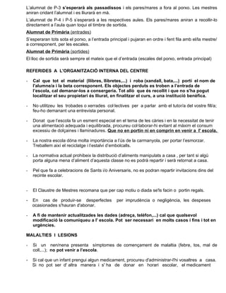Circular informativa nº 3 llibre blau curs 2011 2012