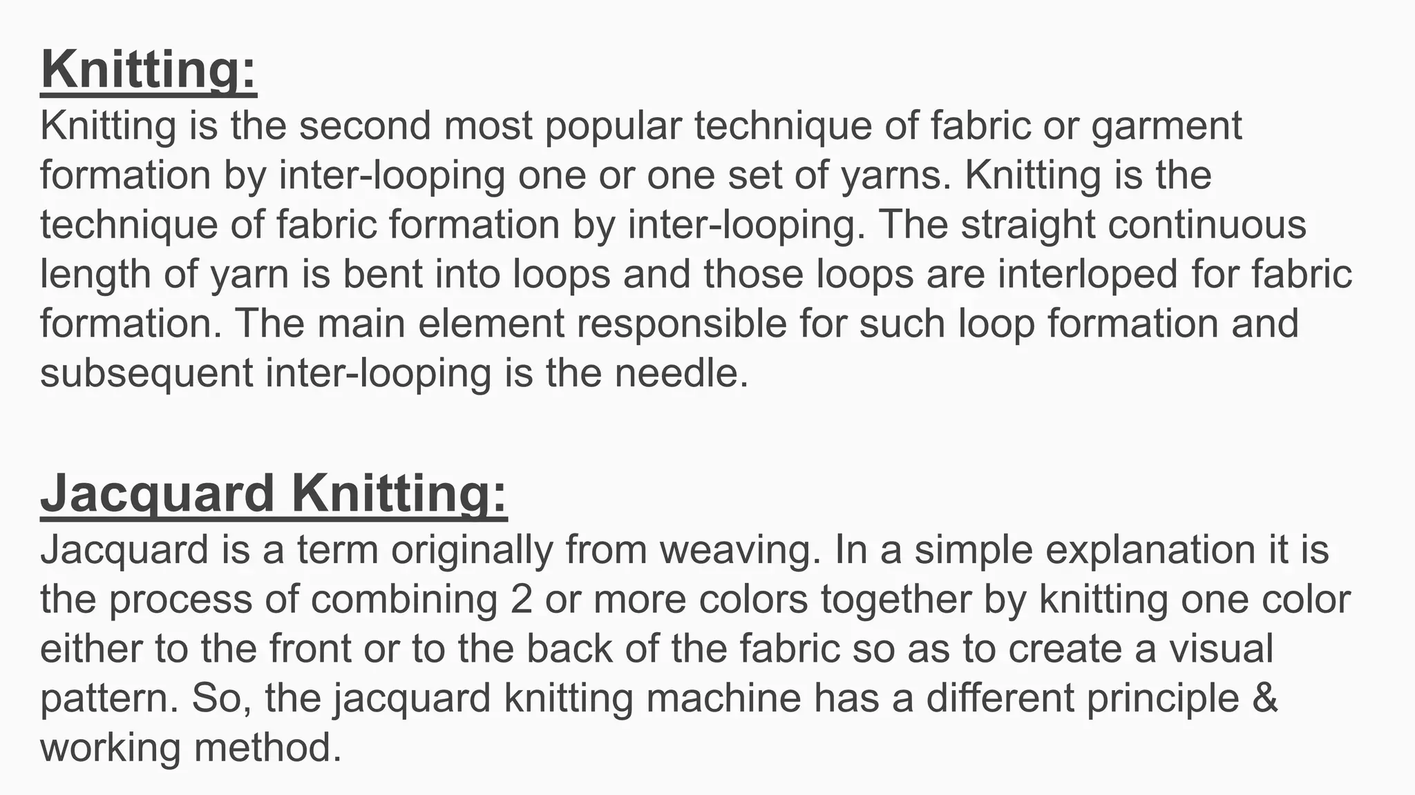 Circular Jacquard Knitting Machine | PPTX