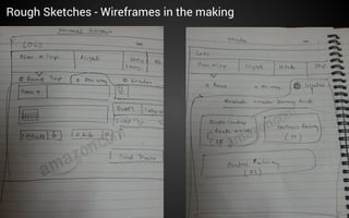 Rough Sketches - Wireframes in the making

 