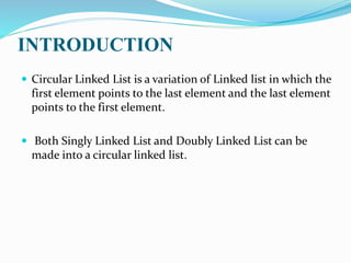 Circular linked list | PPT