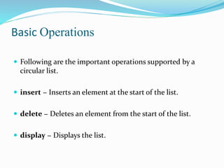 Circular linked list | PPT