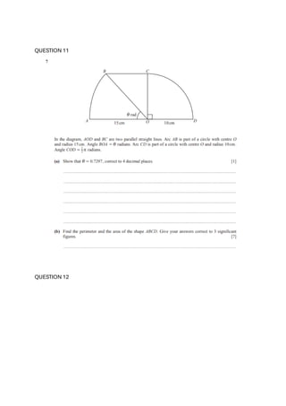 Add Math Cicular Measure Kbat Question AS LEVEL MATHEMATICS CIRCULAR MEASURES QUESTIONS 3.pdf