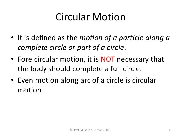 Circular motion