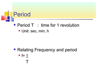 Period Of Rotation Equation Circular motion | PPT