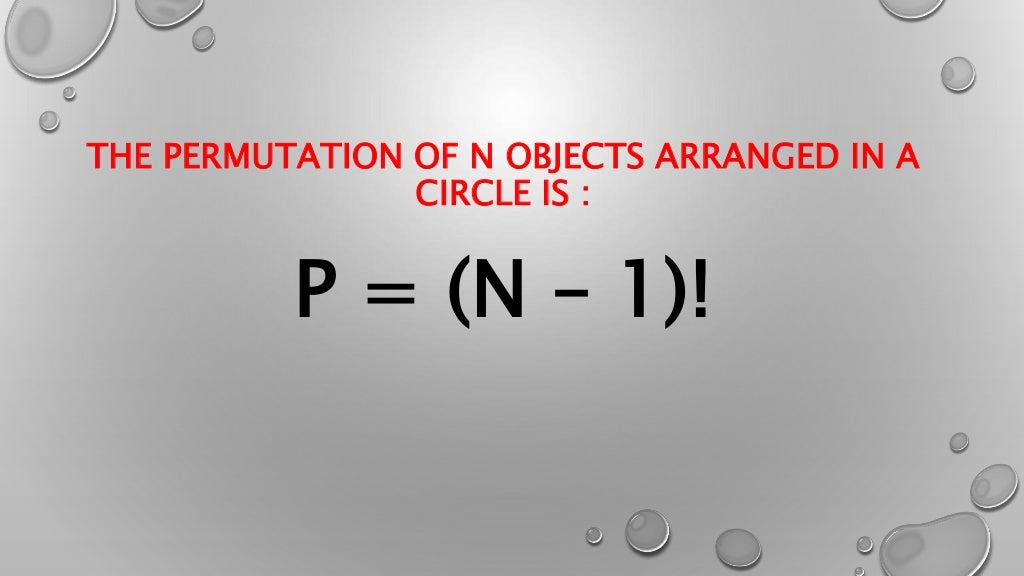 Circular Permutation Definition – PFPLCP