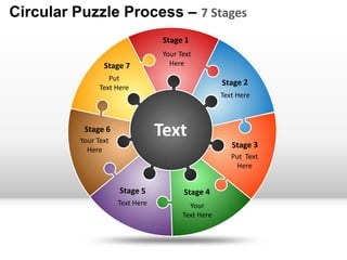 Circular Puzzle Process – 7 Stages
                                   Stage 1
                                   Your Text
                 Stage 7             Here
                   Put
                Text Here
                                                     Text Here



           Stage 6
          Your Text
                                  Text
            Here
                                                        Put Text
                                                         Here



                      Text Here            Your
                                         Text Here
 