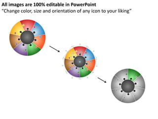 Circular puzzle 7 stages powerpoint presentation templates | PPTX