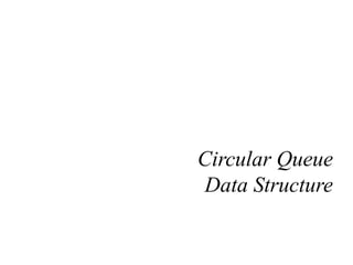Circular Queue
Data Structure
 