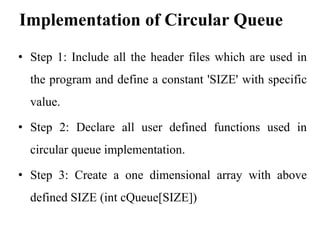 (pdf) program of circular queue - Images High Quality... Circular queue | PPTX