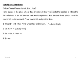 Cicular Queue Data Structure using Array and Linked List | PPT