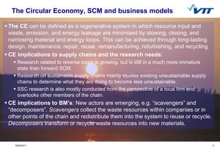 Supply chain implications and challenges for new business models within ...