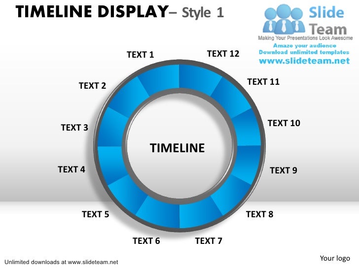 circular timeline template