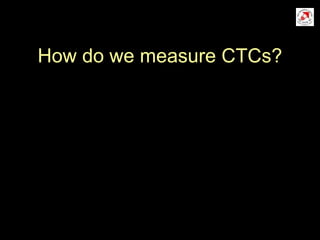 How do we measure CTCs?
 