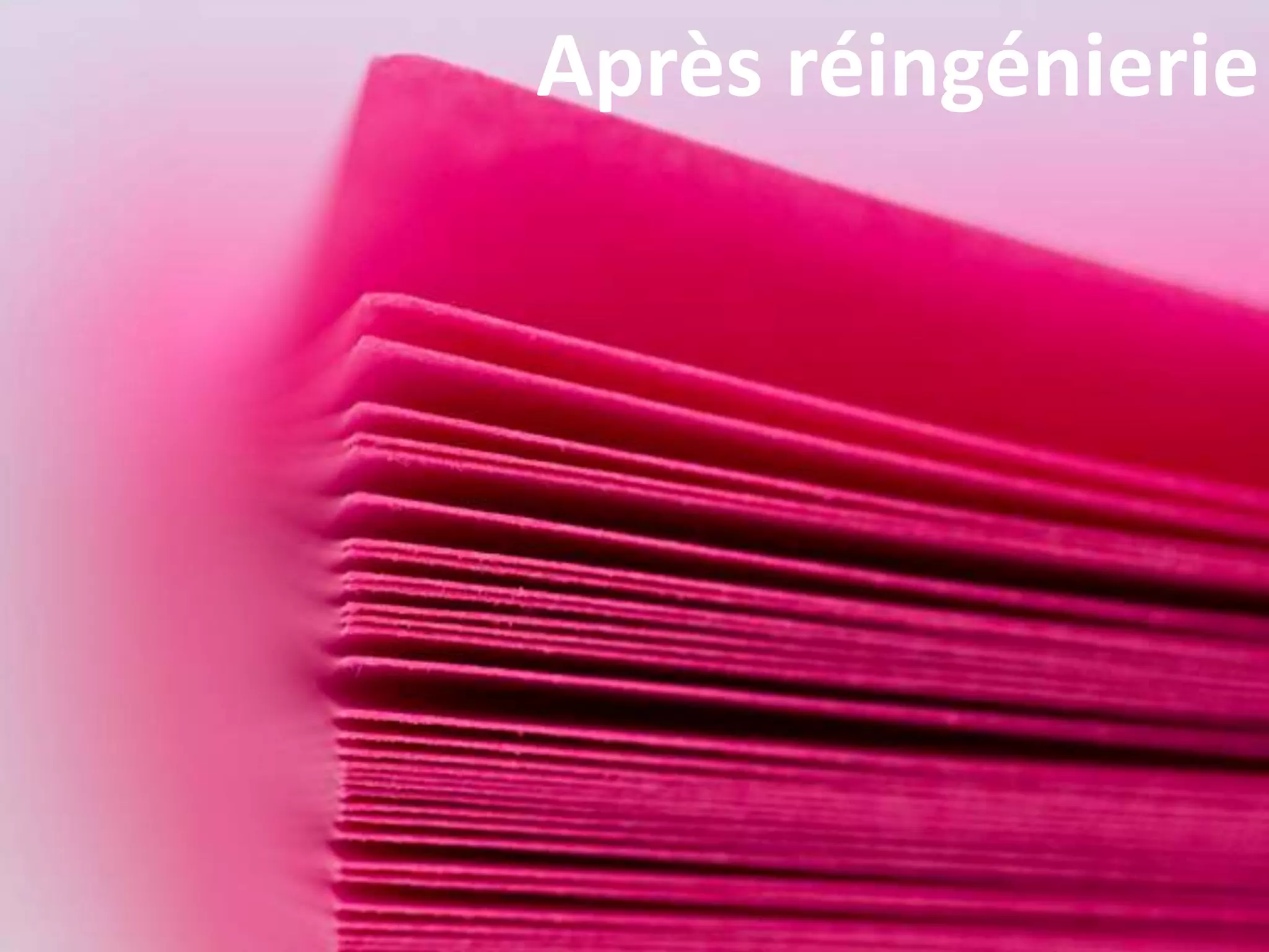 Après réingénierie
 