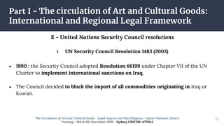 E - United Nations Security Council resolutions
1. UN Security Council Resolution 1483 (2003)
● 1990 : the Security Counci...