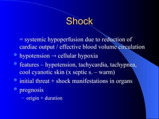 Comprehensive Overview of Circulatory Disorders and Shock ...