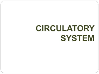 CIRCULATORY
SYSTEM
 