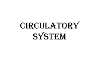 CIRCULATORY
SYSTEM

 
