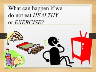 What can happen if we
do not eat HEALTHY
or EXERCISE?
 